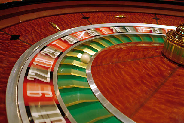 Roulette betting table with inside and outside bet areas highlighted